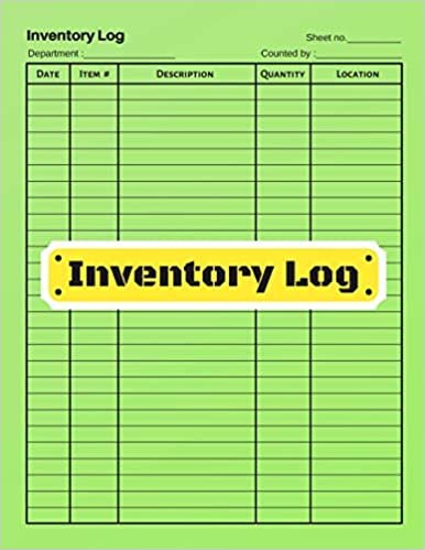 okumak Inventory log: V.3 - Inventory Tracking Book, Inventory Management and Control, Small Business Bookkeeping / double-sided perfect binding, non-perforated