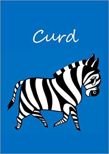okumak Curd: individualisiertes Malbuch / Notizbuch / Tagebuch - Zebra - A4 - blanko