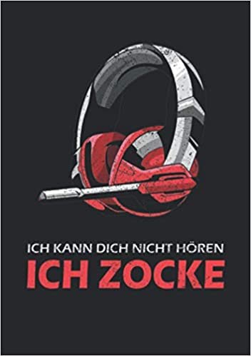 okumak Notizbuch A5 kariert mit Softcover Design: Gamer Spruch Gaming Headset Ich Zocke Geschenk für Gamer: 120 karierte DIN A5 Seiten