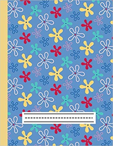 okumak Primary composition notebook- Colorful flowers: Story Journal Dotted Midline and Picture Space | Grades K-2.
