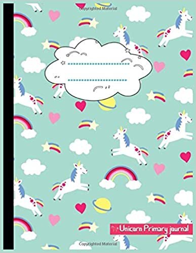 okumak Unicorn Primary Journal: Grades K-2: Primary Composition Half Page Lined Paper with Drawing Space (8.5&quot; x 11&quot; Notebook), Learn To Write and Draw Journal (Journals for Kids)