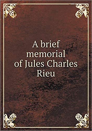 okumak A Brief Memorial of Jules Charles Rieu