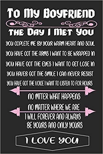 To My Boyfriend the Day I Met You: I Found My Missing Piece Cute Valentines Day Gifts for Boyfriend, Couples Gifts for Boyfriend From Girlfriend