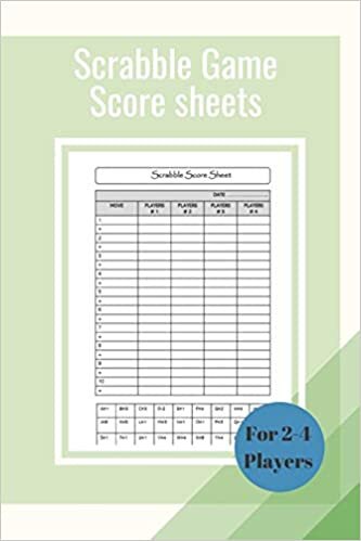 okumak Scrabble Game Score Sheets: Scrabble Score Keeper For Record and Fun, Scrabble Game Record book , Scrabble Game Sheets For Indoor Games, Gifts for Players and Christmas