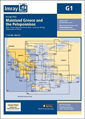 okumak Imray Chart G1: Mainland Greece and the Peloponnisos (G Series)
