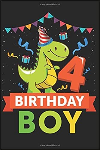 okumak 4 Birthday Boy: A 6x9 Inch Blank Lined Journal for Boys Turning 4 Years Old Who Love to Laugh, Makes A Perfect Gag Gift