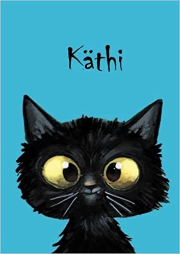 okumak Käthi: Käthi - Katzen - Malbuch / Notizbuch / Tagebuch: A5 - blanko