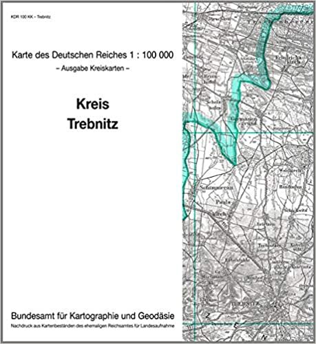okumak KDR 100 KK Trebnitz: Karte des Deutschen Reiches 1:100.000, Kreiskarte