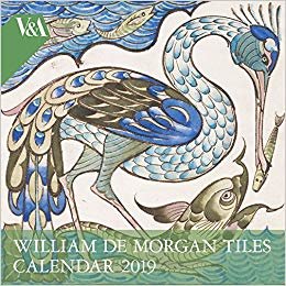 okumak V&amp;A - William de Morgan Wall Calendar 2019 (Art Calendar)