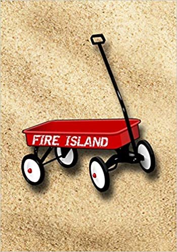 okumak FIRE ISLAND: 7X10 Fire Island New York Red Wagon notebook with dot grid pages!