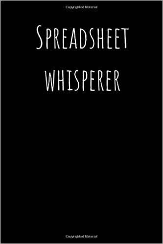 okumak Spreadsheet Whisperer: 200 Page Lined journal