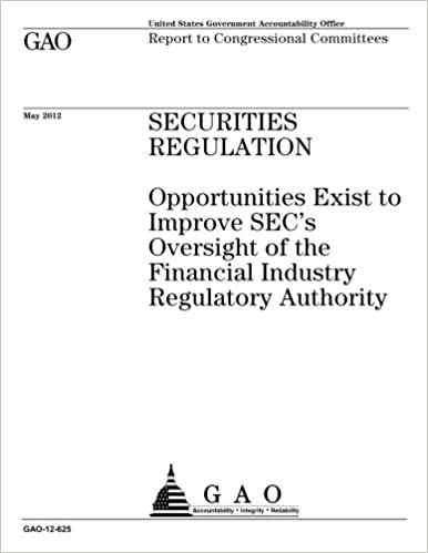 okumak Securities regulation  : opportunities exist to improve SEC’s oversight of the Financial Industry Regulatory Authority : report to congressional committees.