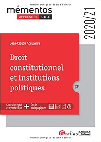 okumak Droit constitutionnel et Institutions politiques (2020-2021) (Mémentos)