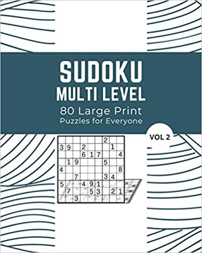 okumak Sudoku Multi Level 80 Large Print Puzzles for Everyone Vol 2: Logic and Brain Mental Challenge Puzzles Gamebook with solutions, Indoor Games One ... Game Night, Camp, For Birthday, Christmas,
