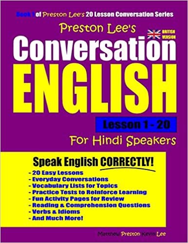 okumak Preston Lee&#39;s Conversation English For Hindi Speakers Lesson 1 - 20 (British Version)