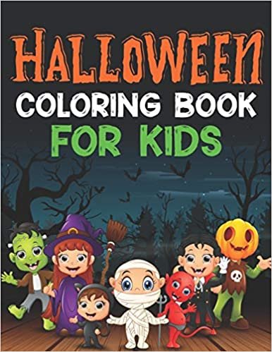 okumak Halloween Coloring Book For Kids: 35 Pages Printed On One Side-Safe For Markers Halloween Coloring Book For Kids Creative Children Coloring Book for Kids and Children