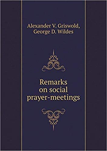 okumak Remarks on Social Prayer-Meetings