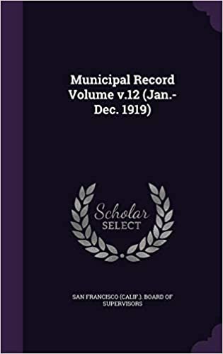 okumak Municipal Record Volume v.12 (Jan.-Dec. 1919)