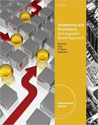 okumak Advertising and Promotions: An Integrated Brand Approach, International Edition