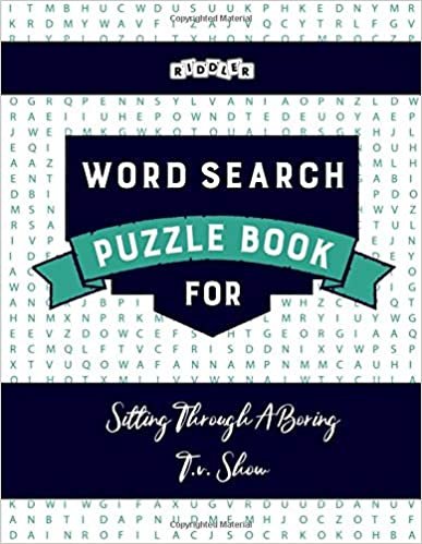 okumak Word Search Puzzle Book for Sitting Through A Boring T.v. Show