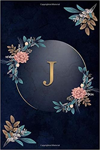 okumak Letter J : Cute Initial Monogram Letter Blue Marble and GOLD: J College Ruled Notebook. Pretty Personalized Medium Lined Journal &amp; Diary for Writing &amp; Note Taking- USA FLAG Print