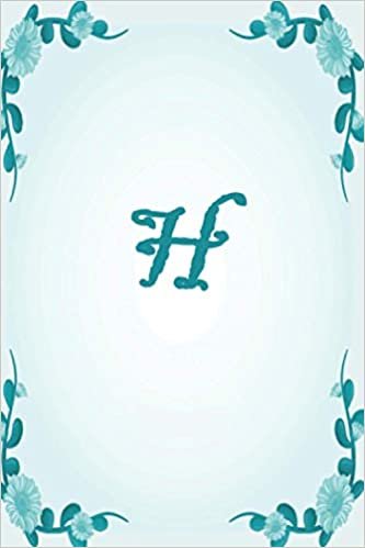 okumak H: Monogram Initial Notebook Letter H | birthday netebook | College Ruled| , birthday , Farmouse, Flowers, Woodgrain, Floral