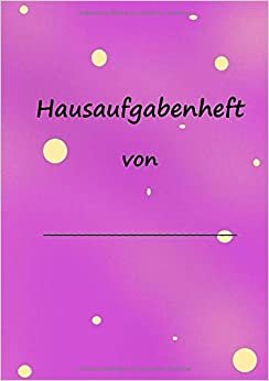 Hausaufgabenheft: ohne Schnickschnack für Mädchen, Lila mit Punkten indir