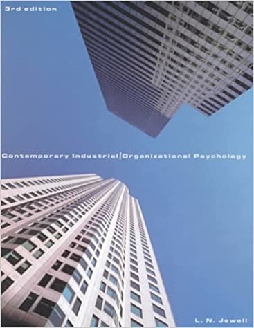 Contemporary Industrial/Organizational Psychology (with InfoTrac®)