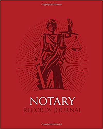 Official Notary Records Journal | Public Notary Records Log Book Easily track and compile notarial acts, records, events | Justice of the Peace Receipt Book Template