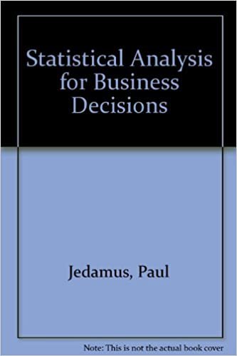 Statistical Analysis for Business Decisions
