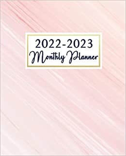 2022-2023 Monthly Planner: 2 Year Plan Ahead Calendar or Diary for Women , Pastel Watercolor Sof Cover | Slim 24 Month to View Family or Small ... Idea for Women, Mom, Grandma, Daughter, Girls