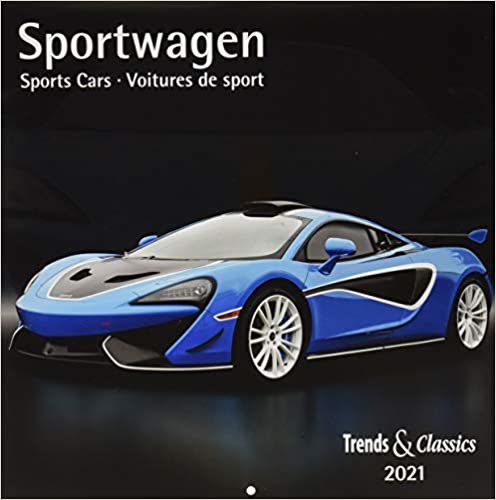 Sportwagen Sports Cars 2021 - Broschürenkalender - Wandkalender - mit Schulferientabelle und Jahresübersicht 2021 - Format 30 x 30 cm