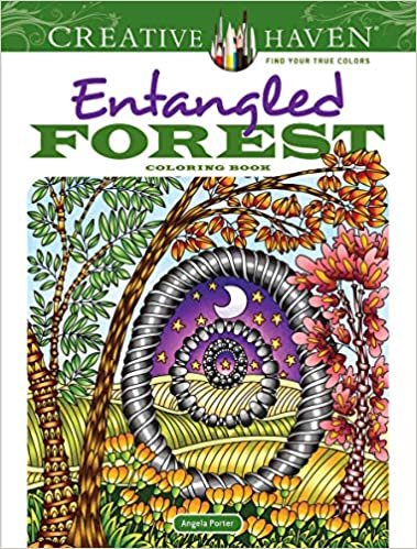Creative Haven Entangled Forest Coloring Book (Adult Coloring) (Creative Haven Coloring Books) indir
