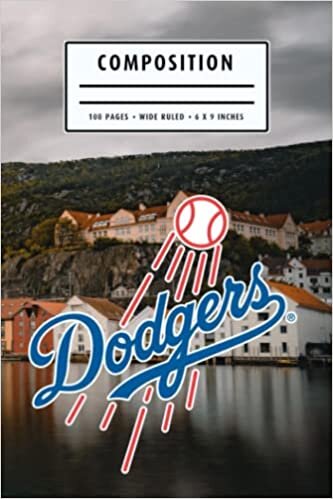 Composition : Los Angeles Dodgers Notebook- To My Baseball Son , To My Baseball Dad - Baseball Notebook #14