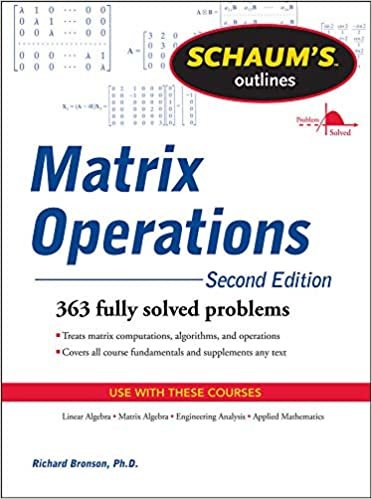 Schaum s Outline of Matrix Operations (Schaum s Outline Series) indir