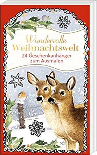 Geschenkanhänger-Blöckchen zum Ausmalen - Wundervolle Weihnachtswelt - Marjolein Bastin: 24 Geschenkanhänger zum Ausmalen