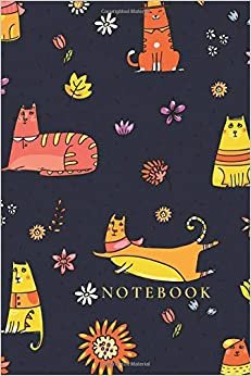 Notebook: Cute Cats Notebook Journal For Girls Blank Paper, 110 Pages For Writing Notes And Drawing