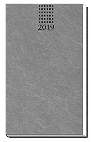 Taschenterminer Soft Touch Anthrazit 2019 mit Leseband: Taschenkalender Terminplaner Buchkalender