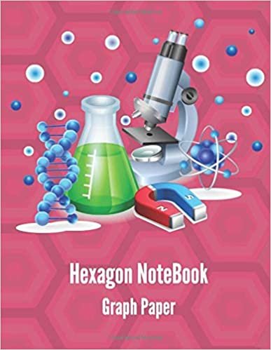 Hexagon Graph Paper: Small Hexagons 1/4 inch, 8.5 x 11 Inches Hexagonal Graph Paper Notebooks, 100 Pages - Lab Chemistry, Notebook for Science, ... Biochemistry Journal.(Honeysucle Pink Cover)
