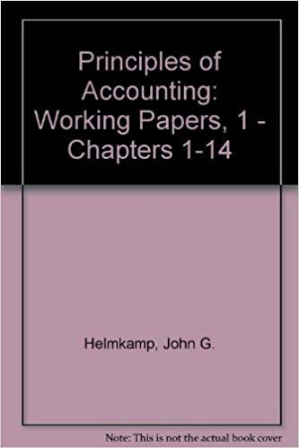 Principles of Accounting: Working Papers 1: Working Papers, 1 - Chapters 1-14
