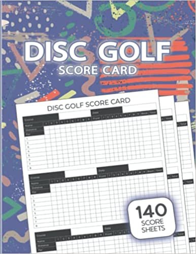 Disc Golf Score Card: 140 Disc Golf Score Pads for Scorekeeping - Disc Golf Scorebook, Score Cards Game, Record Keeper Book, Notebook indir