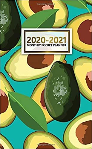 2020-2021 Monthly Pocket Planner: Nifty Jungle Two-Year (24 Months) Monthly Pocket Planner and Agenda | 2 Year Organizer with Phone Book, Password Log & Notebook | Pretty Avocado Pattern