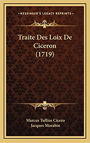 Traite Des Loix De Ciceron (1719) indir