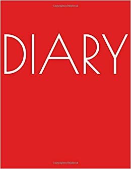 Diary: Red, Minimalist, Simple, Journal, Composition Book, Diary (100 Pages, Unlined, Blank, Large 8,5 x 11 inches) Softcover, Matte Cover, Notes ... Composition Notebook, Design Cover Note Book
