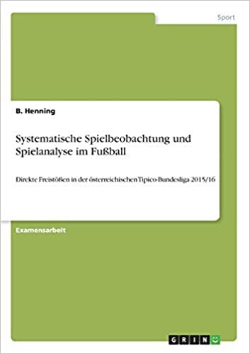 Systematische Spielbeobachtung und Spielanalyse im Fußball: Direkte Freistößen in der österreichischen Tipico-Bundesliga 2015/16
