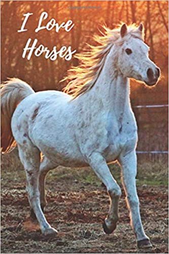 I Love Horses: My Horse Journal Notebook Diary (110 Pages, Blank, 6 x 9)