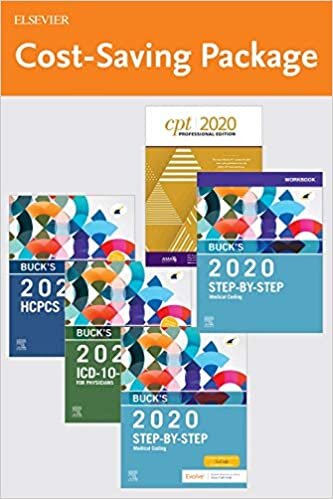 Step-by-step Medical Coding 2020 Edition - Text, Workbook, 2020 ICD-10-CM for Physicians Edition, 2020 HCPCS Professional Edition and AMA 2020 CPT Professional Edition