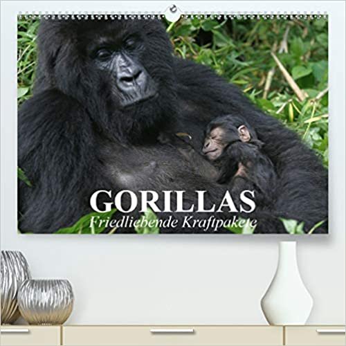 Gorillas. Friedliebende Kraftpakete(Premium, hochwertiger DIN A2 Wandkalender 2020, Kunstdruck in Hochglanz): Gorillas in ihrem natürlichen Lebensraum (Monatskalender, 14 Seiten )