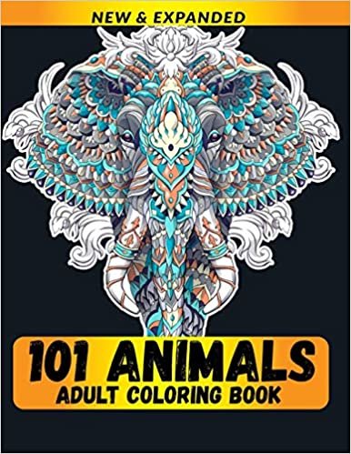 101 Animals Adult Coloring Book: Stress Relieving Designs Coloring Book For Adults indir