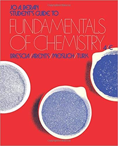 Student's Guide to Fundamentals of Chemistry: Brescia, Arents, Meislich, Turk indir